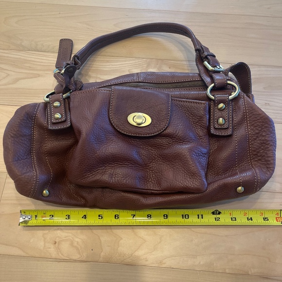 Danier Brown Leather Shoulder Bag - Picture 7 of 10